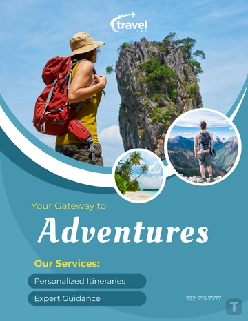 Travel Agency Business Flyer Template - Edit Online & Download Example