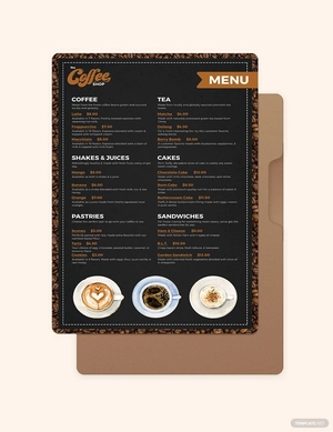 Cafe/Coffee Shop Poster Menu Template