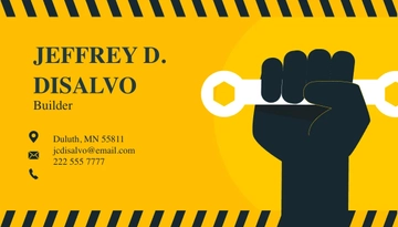 Free Builder Business Card Template to Edit Online