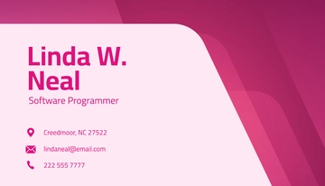 Free Programmer Business Card Template to Edit Online