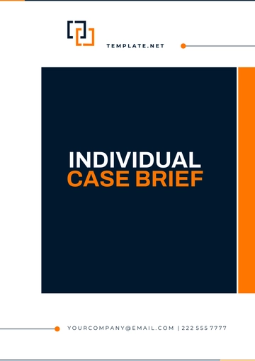 Free Individual Case Brief Template to Edit Online