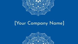 Free Mandala Business Card to Edit Online