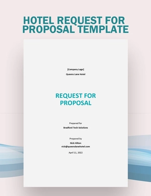 Hotel Request for Proposal Template