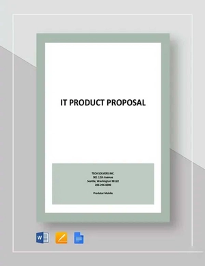 IT Product Proposal Template