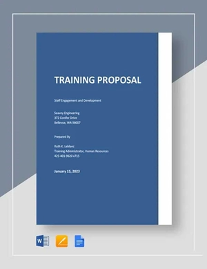 Basic Training Proposal Template