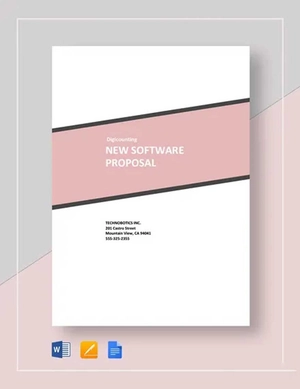 New Software Proposal Template New Software Proposal Template
