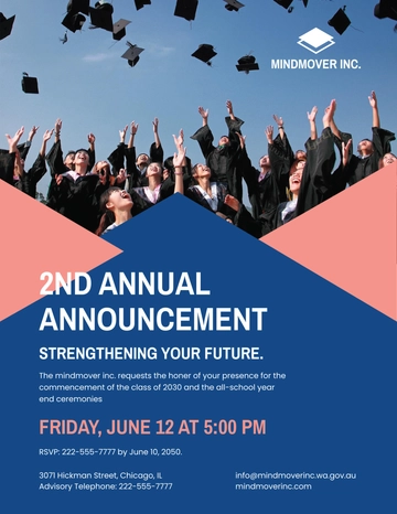 Free Education Announcement Template to Edit Online