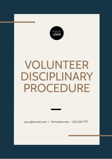 Free Volunteer Disciplinary Procedure Template to Edit Online