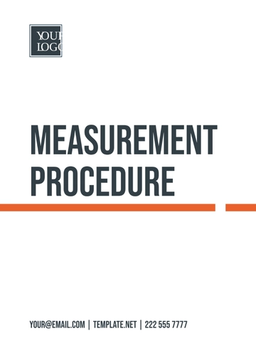 Free Measurement Procedure Template to Edit Online
