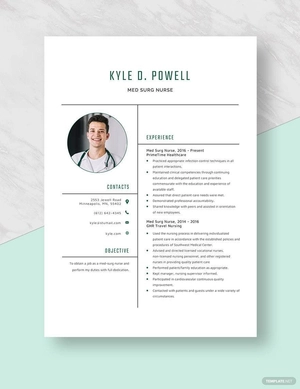 Med-Surg Nurse Resume