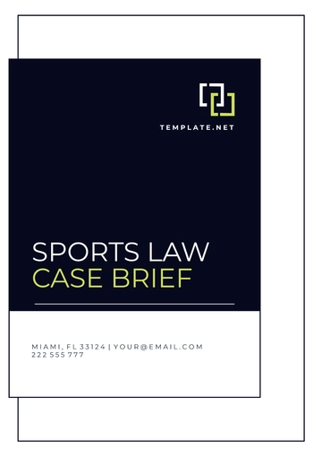 Free Sports Law Case Brief Template to Edit Online
