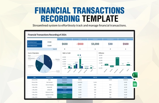 Financial Transactions Recording Template