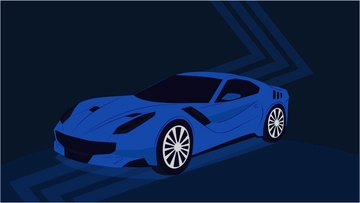 Free Blue Car Background to Edit Online