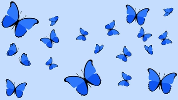Free Blue Butterfly Background to Edit Online