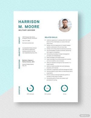 Military Advisor Resume