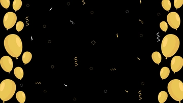 Free Black and Gold Background For Birthday to Edit Online