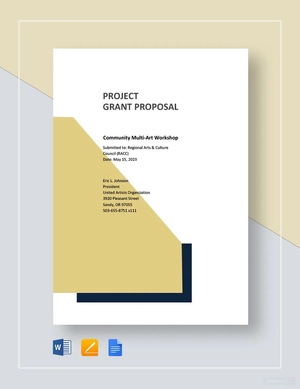 Project Grant Proposal Template