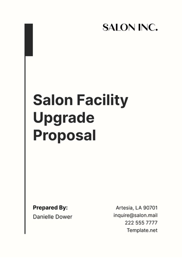 Free Salon Facility Upgrade Proposal Template to Edit Online Free Salon Facility Upgrade Proposal Template to Edit Online