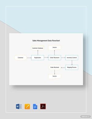 Sales Management Data Flowchart Template