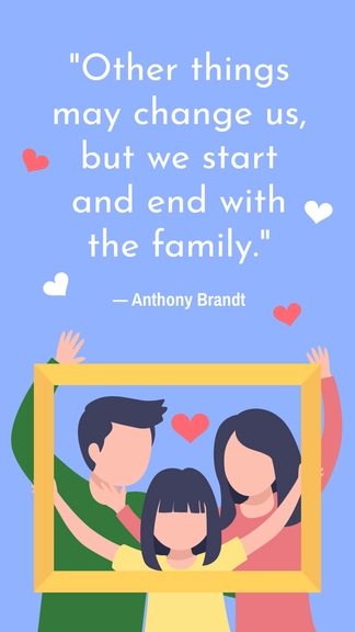 Free International Day of Families Quote Template to Edit Online