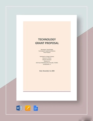 Technology Grant Proposal Template