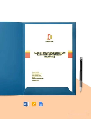 Artist Sponsorship Proposal Template