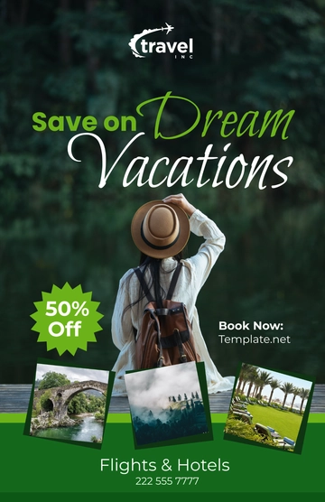 Free Travel Agency Advertising Poster Template to Edit Online