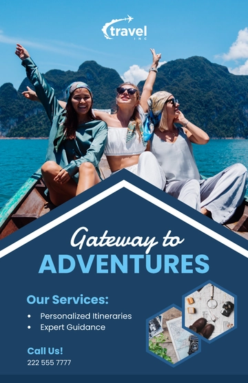 Free Travel Agency Business Poster Template to Edit Online
