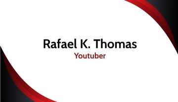 Free YouTube Business Card Template to Edit Online