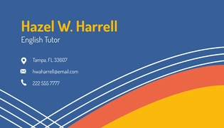 Free Tutoring Business Card Template to Edit Online Free Tutoring Business Card Template to Edit Online