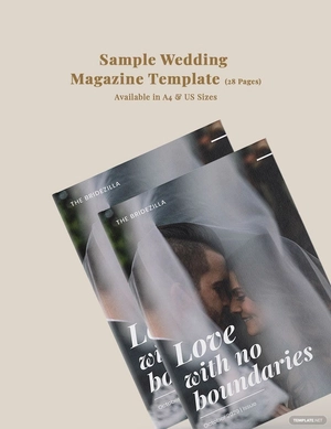 Sample Wedding Magazine Template