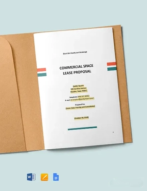 Tenant Lease Proposal Template