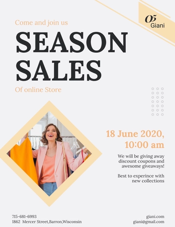 Free Online Store Announcement Template to Edit Online