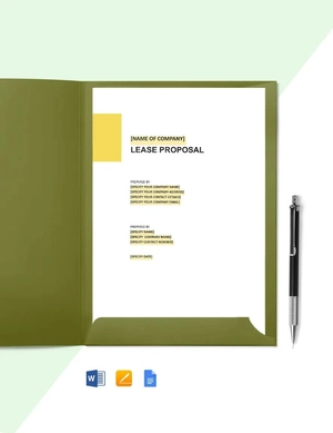 Retail Lease Proposal Template