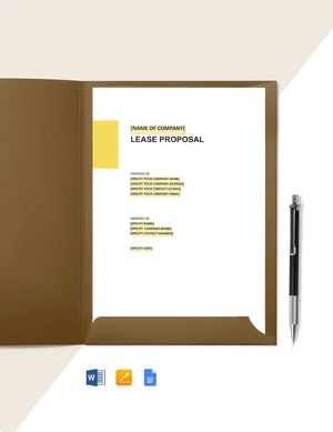 Real Estate Lease Proposal Template