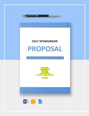 Golf Sponsorship Proposal Template