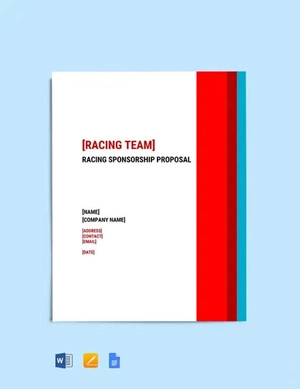 Racing Sponsorship Proposal Template