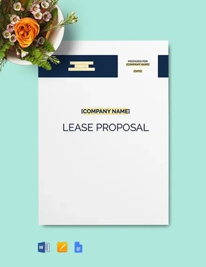 Construction Equipment Lease Proposal Template