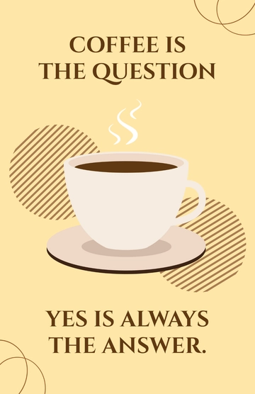 Free Coffee Poster Template to Edit Online