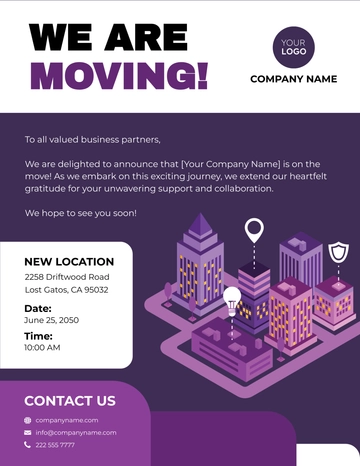 Free Business Networking Announcement Template to Edit Online