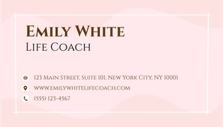 Free Life Coach Business Card Template to Edit Online Free Life Coach Business Card Template to Edit Online