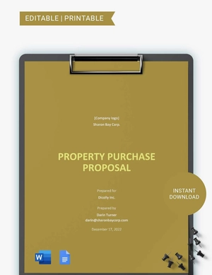 Property Purchase Proposal Template