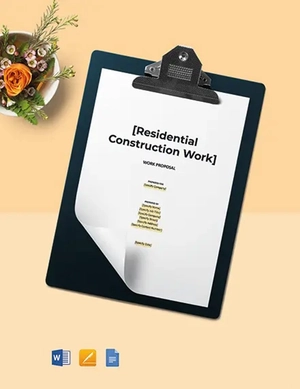 Construction Work Proposal Template