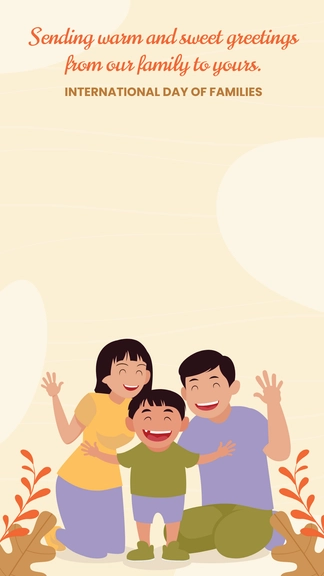 Free International Day of Families Snapchat Geofilter Template to Edit Online
