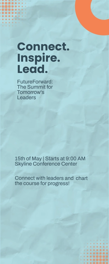 Free Event Retractable Banner Template to Edit Online