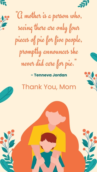 Free Mother's Day Gratitude Quotes to Edit Online