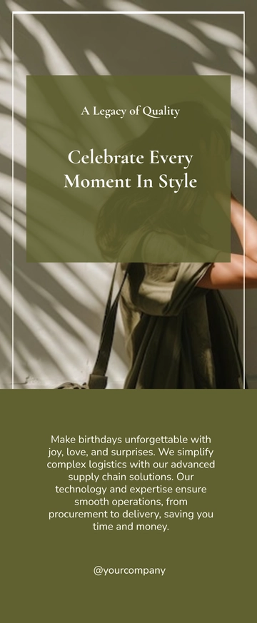 Free Birthday Retractable Banner Template to Edit Online