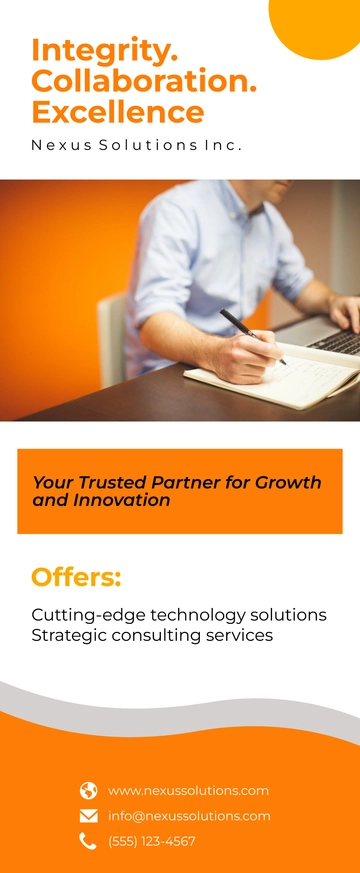 Free Company Retractable Banner Template to Edit Online