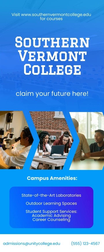 Free College Retractable Banner Template to Edit Online