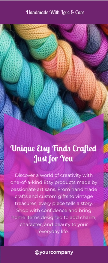 Free Etsy Retractable Banner Template to Edit Online